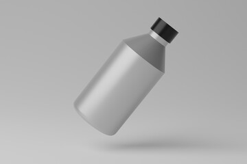 3D Illustration. Blank Bottle Mockup