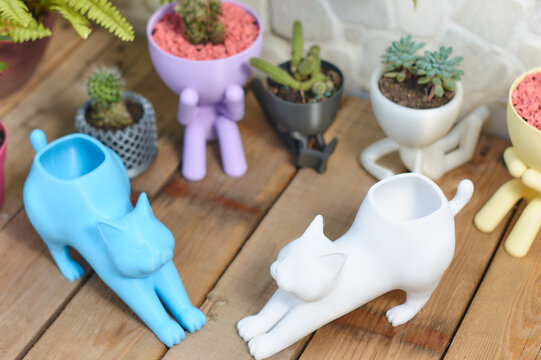 Macetas impresas en 3d para decoracion