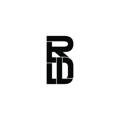 rdl letter original monogram logo design