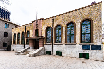 Historic building, the former site of the Manchurian Railway Library in Changchun, China