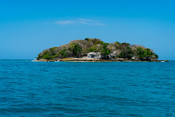 Beautiful tropical Caribbean island. Summer vacation concept