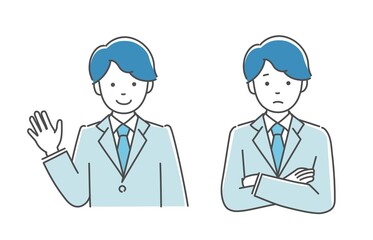 ビジネスマンのシンプルなイラスト
