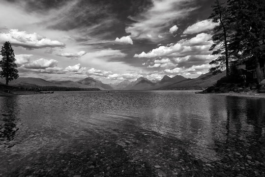 Clouds & mountains; Glacier NP; Montana © Tom