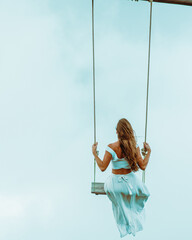 person on a swing