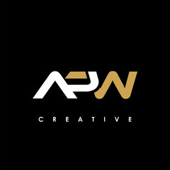 APW Letter Initial Logo Design Template Vector Illustration