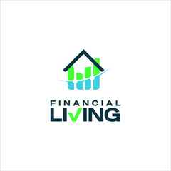 Home Investment Logo Design Financial Planning and Business Consulting for Property or Realty Industry Template