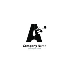 letter A elegant logo Concept, minimalist style