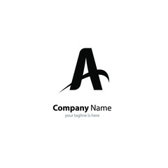 letter A elegant logo Concept, minimalist style