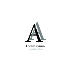 letter A elegant logo Concept, minimalist style