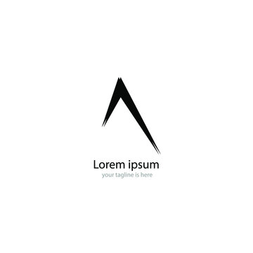 letter A elegant logo Concept, minimalist style