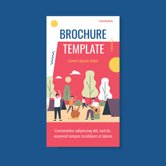 Happy young people enjoying camping. Guy playing guitar, students, teenagers flat vector illustration. Outdoor activities, adventure travel concept for banner, website design or landing web page