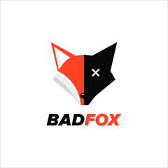 Fox Head Logo Design Simple Modern Animal Mascot Vector Graphic Element and Template Ideas