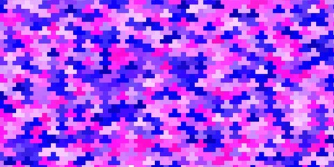 Light Pink, Blue vector backdrop with rectangles.