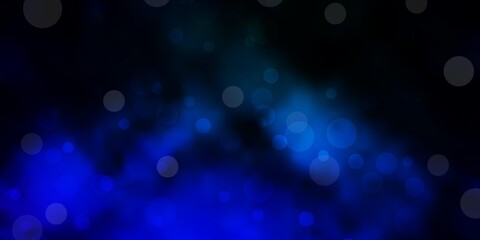 Dark Blue, Green vector texture with disks.