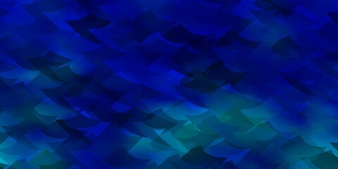 Fototapeta premium Light BLUE vector texture with poly style with cubes.