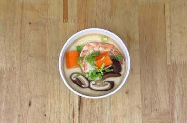 Steamed Japanese Egg on the table