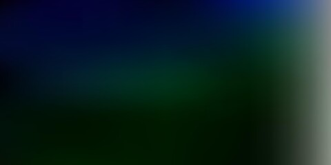 Dark blue, green vector blurred template.