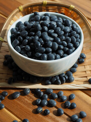 유기농 검정콩, 음식, 요리재료 
