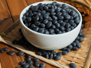 유기농 검정콩, 음식, 요리재료 
