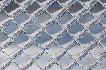  ice covered mesh background