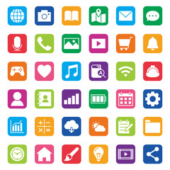 App vector icon アプリのアイコンセット