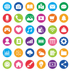 App vector icon アプリのアイコンセット