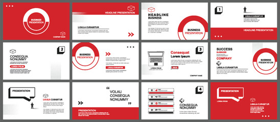 Presentation and slide layout background. Design red and black geometric template. Use for business keynote, presentation, slide, marketing, leaflet, advertising, template, modern style.