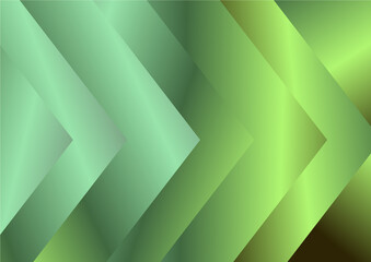Obraz na płótnie Canvas Arrow Abstract Green Gradient Background Vector
