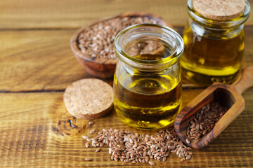 Organic raw flax seed oil