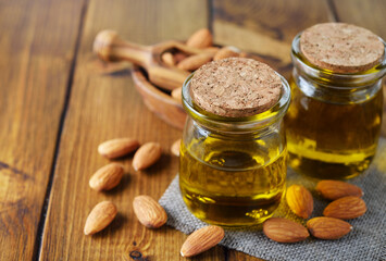 Organic raw almond oil