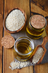 Organic raw sesame seed oil