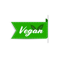 natural organic healthy vegan market logo fresh food sticker emblem badge design