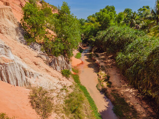 Fairy stream among the red dunes, Muine, Vietnam
