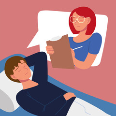 psychoanalyst listens patient