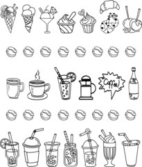
assortment of drinks for cafes
