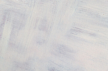 Obraz premium abstract light creative background - rough linen canvas unevenly covered with white primer. Toning, blur. Temporary object.