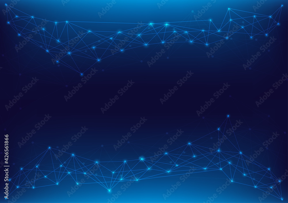 Poster abstract hi-tech background. future technology digital network and circle shape innovation vector il