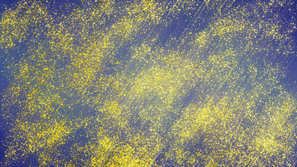 Abstract textured blue background with gold dusting