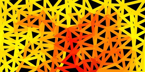 Dark yellow vector gradient polygon layout.
