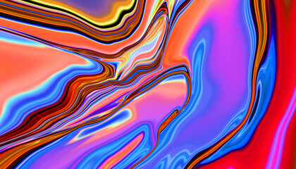 Abstract textured multicolored liquid background.