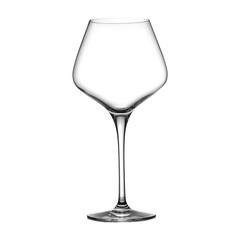 Wine glass on white isolated background