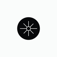 sun logo. Space moon star astronomy Planet eclipse abstract sun dark abstrak, vector, symbol, logo, icon, sign, Illustration Minimalist.