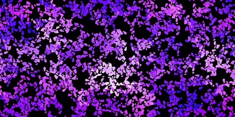 Dark purple vector background with random forms.