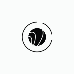 Earth orbit.Space moon star astronomy Planet eclipse abstract sun dark abstrak, vector, symbol, logo, icon, sign, Illustration Minimalist.