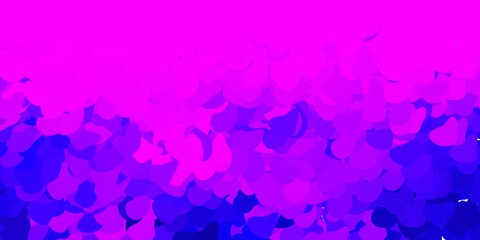 Light purple, pink vector template with abstract forms.