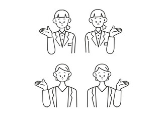 女性 表情セット