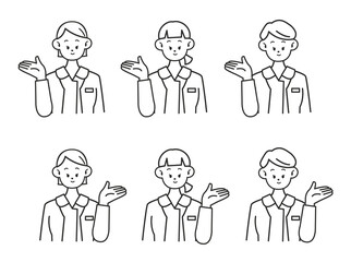 看護師 女性 案内セット