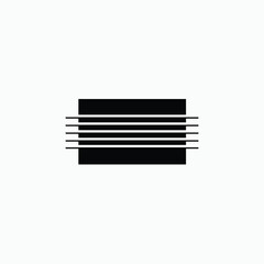 dark line in sky. Space moon star astronomy Planet eclipse abstract sun dark abstrak, vector, symbol, logo, icon, sign, Illustration Minimalist.