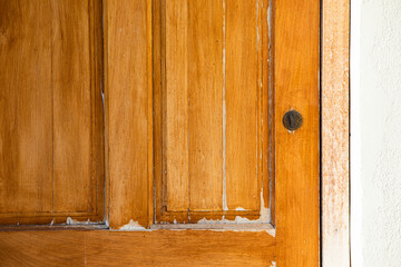 Detalle de puerta de madera