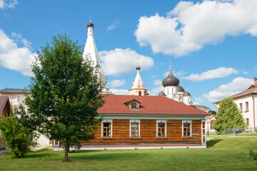 Fototapeta na wymiar In the Holy Assumption Monastery. Staritsa town, Tver region